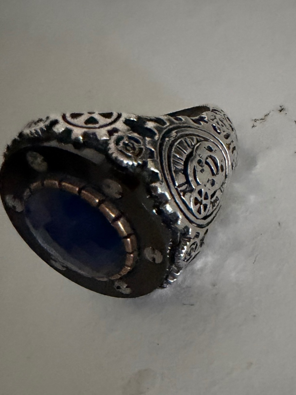 925 silver time ring